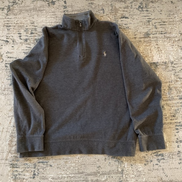 Ralph Lauren Polo long sleeve quarter zip. Mens size L - Picture 2 of 11